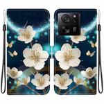 For Xiaomi 13T / 13T Pro Crystal Texture Colored Drawing Leather Phone Case(Magnolia)