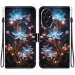 For Honor 200 5G Crystal Texture Colored Drawing Leather Phone Case(Little Lantern Flower)