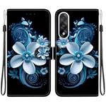For OnePlus Ace 5 Ultra / Nord 5 5G Crystal Texture Colored Drawing Leather Phone Case(Black Orchid)