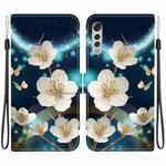 For LG Velvet  5G/ G9 4G Crystal Texture Colored Drawing Leather Phone Case(Magnolia)