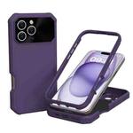 For iPhone 16 Pro Max PC Hybrid TPU MagSafe Phone Case(Dark Purple)