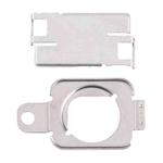 For iPhone 15 1 Pair Flashlight / Mic Iron Sheet Cover (On The Back Cover)