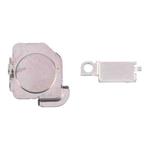 For iPhone 15 Pro 1 Pair Flashlight / Mic Iron Sheet Cover (On The Back Cover)