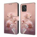 For Motorola Moto G Power 5G 2023 Fresh Painted Leather Phone Case(Ceramic Flowers)