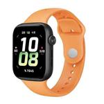 For Honor Watch 5 Solid Color Reverse Buckle Silicone Watch Band(Orange)