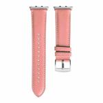 For Honor Watch 5 Pointed Tail Genuine Leather Watch Band(Pink)