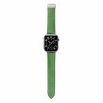 For Honor Watch 5 Litchi Texture Magnetic Folding Buckle Leather Watch Band(Green)