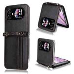 For Blackview Hero 10 Crossbody Card Bag PU Folding Phone Case(Black)