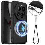 For Xiaomi 15 Ultra Shockproof Silicone Magsafe Phone Case(Black)