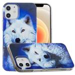 For iPhone 12 mini Luminous TPU Soft Protective Case(Starry Sky Wolf)