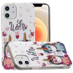 For iPhone 12 mini Luminous TPU Soft Protective Case(Couple Unicorn)