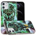 For iPhone 12 / 12 Pro Luminous TPU Soft Protective Case(Ferocious Wolf)