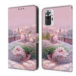 For Redmi Note 10 Pro 4G Fresh Painted Leather Phone Case(Garden)