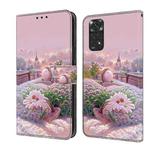 For Redmi Note 11 / 11S Fresh Painted Leather Phone Case(Garden)