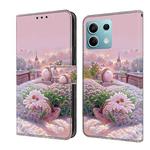 For Redmi Note 13 5G Fresh Painted Leather Phone Case(Garden)