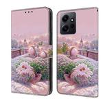 For Redmi Note 12 4G Global Fresh Painted Leather Phone Case(Garden)