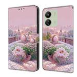 For Redmi 13C Fresh Painted Leather Phone Case(Garden)