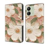 For Redmi 13C Fresh Painted Leather Phone Case(Sunflower)