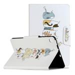 For Samsung Galaxy Tab S6 Lite / P610 Painted Pattern Horizontal Flip Leather Case with Holder(Cat Back View)