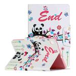 For Samsung Galaxy Tab S6 Lite / P610 Painted Pattern Horizontal Flip Leather Case with Holder(Panda)