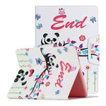 For Samsung Galaxy Tab 4 10.1 / T530 Painted Pattern Horizontal Flip Leather Case with Holder(Panda)