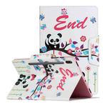 For Samsung Galaxy Tab S6 / T860 Painted Pattern Horizontal Flip Leather Case with Holder(Panda)