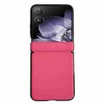For Xiaomi Mix Flip Integrated Magnetic Axis Solid Color Leather Texture Phone Case(Rose Red)