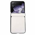 For Xiaomi Mix Flip Integrated Magnetic Axis Solid Color Leather Texture Phone Case(White)