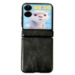 For Xiaomi Mix Flip Integrated Magnetic Axis Crazy Horse Texture Phone Case(Black)