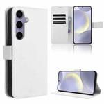 For Samsung Galaxy S24 FE 5G Diamond Texture Leather Phone Case(White)