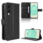 For Samsung Galaxy S25 Edge 5G Diamond Texture Leather Phone Case(Black)