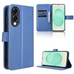 For Samsung Galaxy S25 Edge 5G Diamond Texture Leather Phone Case(Blue)
