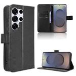 For Samsung Galaxy S25 Ultra 5G Diamond Texture Leather Phone Case(Black)