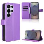 For Samsung Galaxy S25 Ultra 5G Diamond Texture Leather Phone Case(Purple)