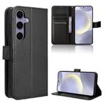 For Samsung Galaxy S25+ 5G Diamond Texture Leather Phone Case(Black)