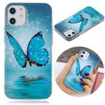 For iPhone 12 mini Luminous TPU Soft Protective Case(Butterfly)