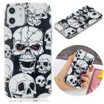 For iPhone 12 mini Luminous TPU Soft Protective Case(Skull)