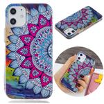 For iPhone 12 / 12 Pro Luminous TPU Soft Protective Case(Half Flower)