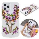 For iPhone 12 / 12 Pro Luminous TPU Soft Protective Case(Flower Deer)