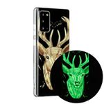 For Samsung Galaxy Note20 Luminous TPU Soft Protective Case(Deer Head)