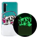 For OnePlus Nord Luminous TPU Soft Protective Case(Headset Dog)