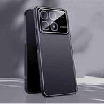 For Redmi K70 Ultra Ice Aluminum Metal Explosion-proof Frosted Phone Case(Black)