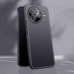 For Redmi K80 Ice Aluminum Metal Explosion-proof Frosted Phone Case(Black)