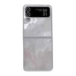 For Samsung Galaxy Z Flip4 5G Silver Edge PC Folding Phone Case(Glacier)