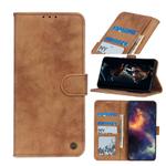 For OPPO Realme V5 5G Antelope Texture Magnetic Buckle Horizontal Flip PU Leather Case with Card Slots & Wallet & Holder(Brown)