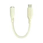 09U-JT Type-C to 3.5mm Earphone Audio Adapter(Apricot)