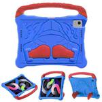 For iPad Air 2022 / 2020 10.9 Boxing Series Kickstand EVA Shockproof Tablet Case with Shoulder Strap(Blue Red)