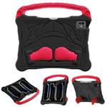 For iPad Pro 11 2024 Boxing Series Kickstand EVA Shockproof Tablet Case with Shoulder Strap(Black Red)