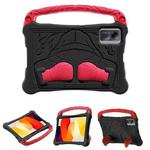 For Xiaomi Redmi Pad SE 11 2023 Boxing Series Kickstand EVA Shockproof Tablet Case with Shoulder Strap(Black Red)