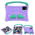 For Xiaomi Pad 5 / 5 Pro Boxing Series Kickstand EVA Shockproof Tablet Case with Shoulder Strap(Purple Mint)